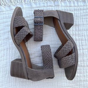 Maurice’s Braided Block Heel Sandals
